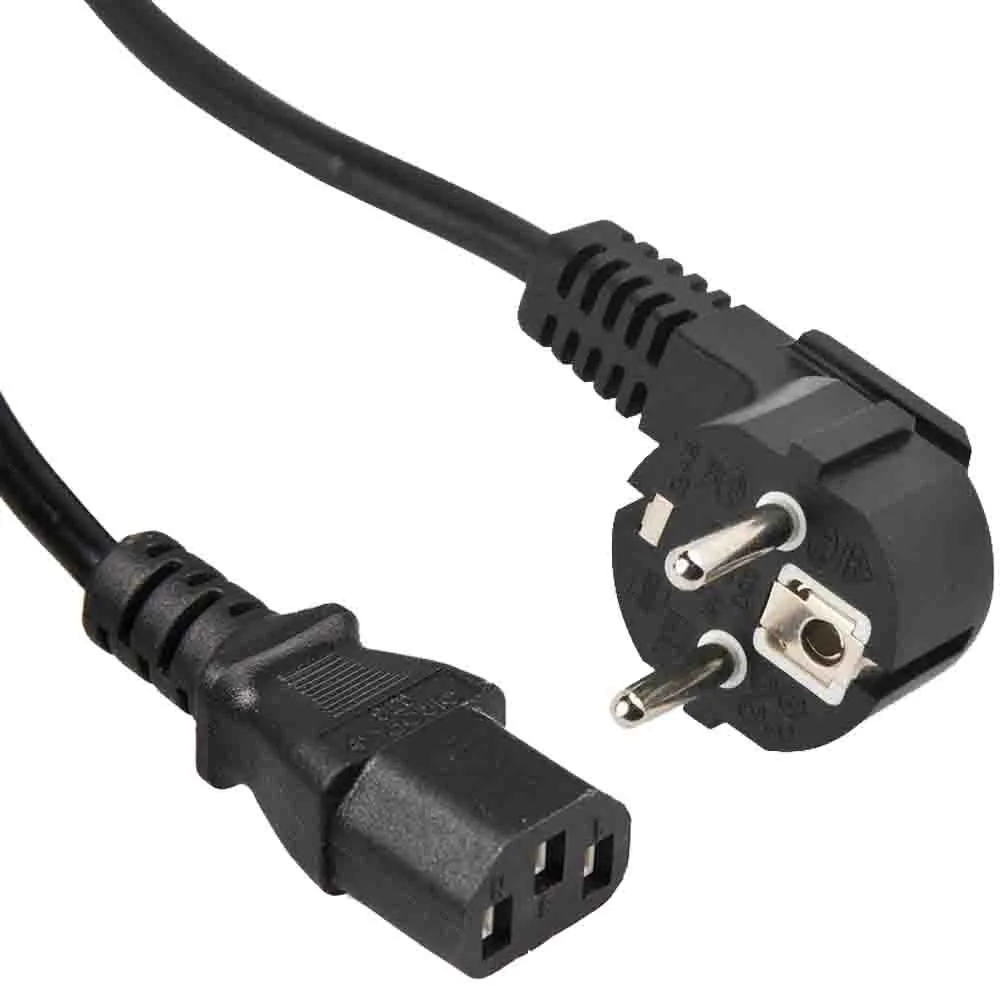 کابل برق سه پین منبع تغذیه کامپیوتر زبیون مدل POWER CORD طول 1.4 متر