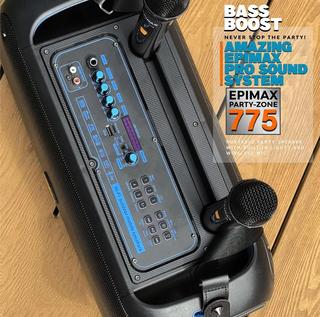 اسپیکر بلوتوثی قابل حمل اپیمکس مدل EPIMAX-775