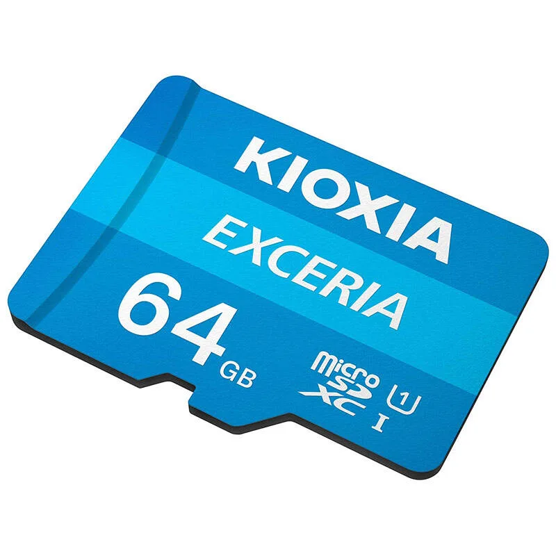 کارت حافظه‌ microSDHC کیوکسیا مدل Exceria کلاس 10 استاندارد UHS-I U1 سرعت 100MBps ظرفیت 64 گیگابایت به همراه آداپتور SD