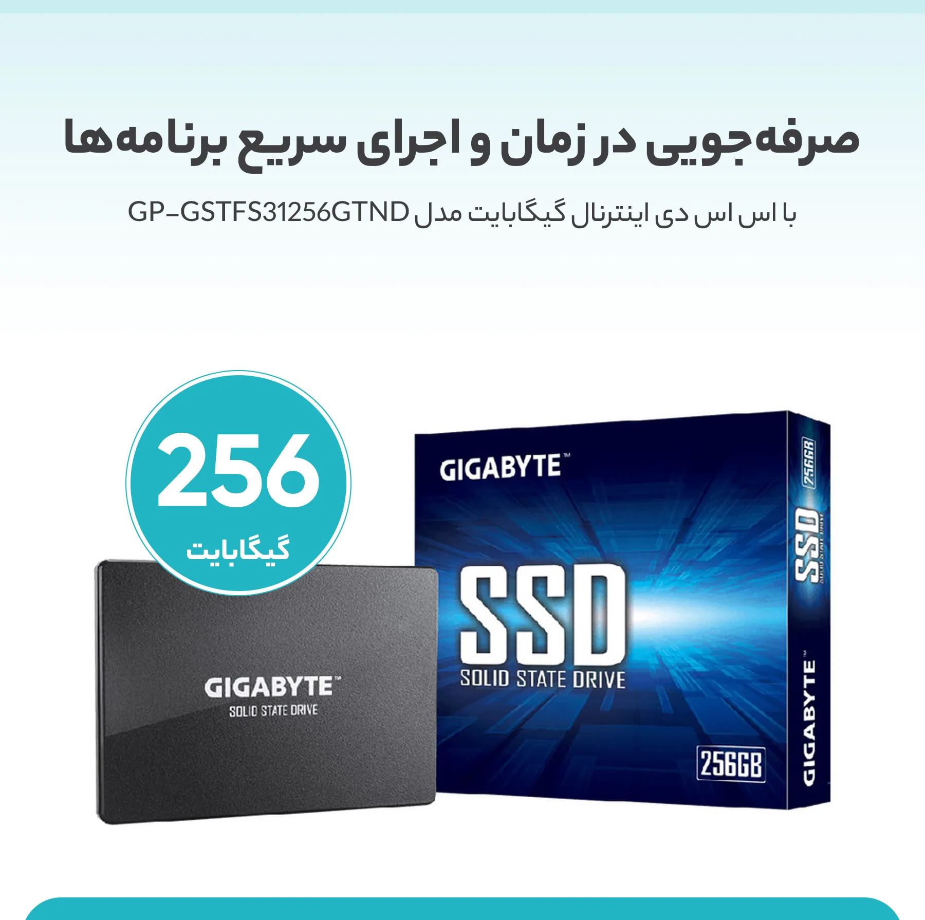 اس اس دی اینترنال گیگابایت مدل GP-GSTFS31256GTND ظرفیت 256 گیگابایت