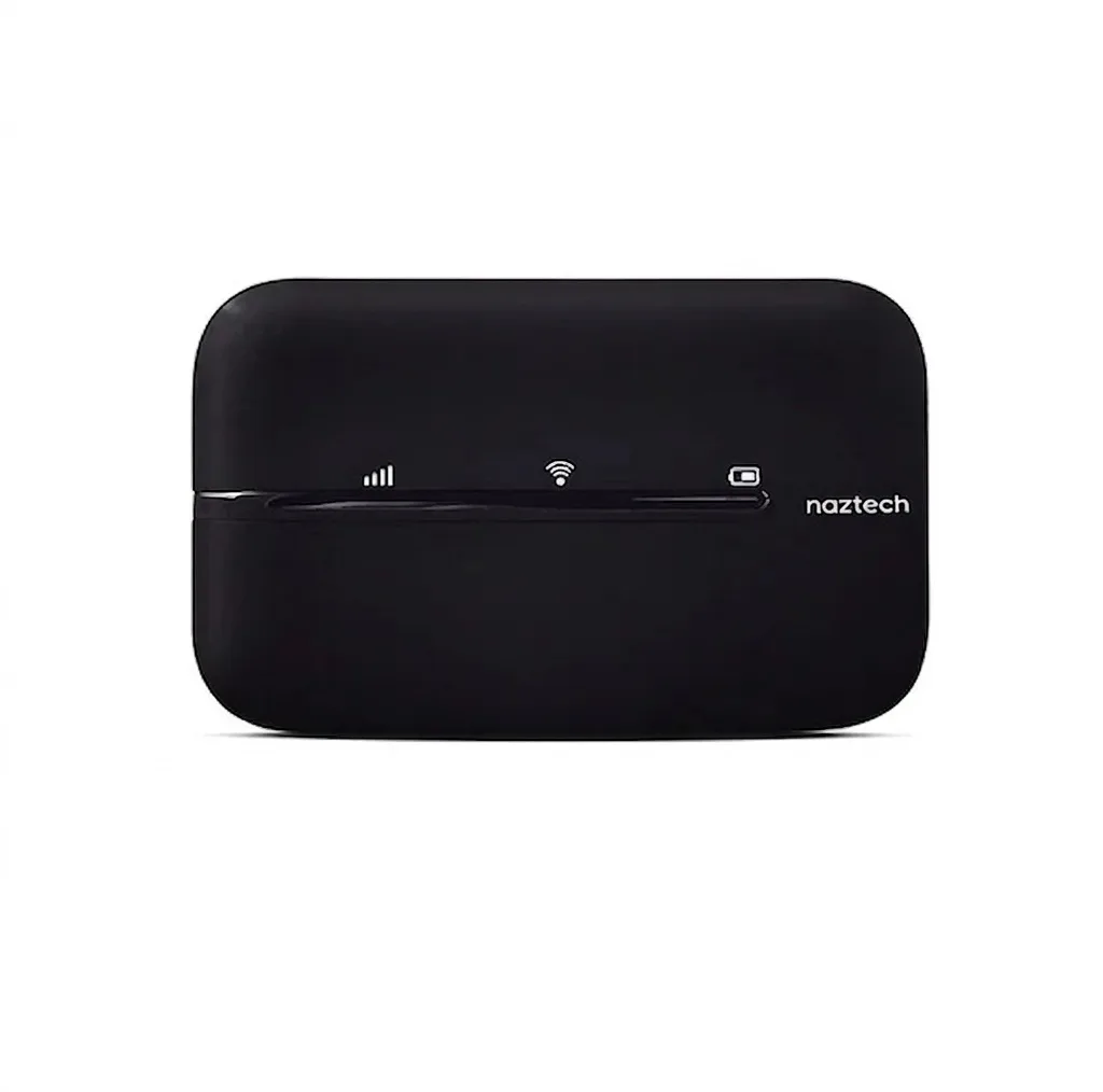 مودم 4G LTE قابل حمل نزتک مدل NZT-77CT با باتری 2100 میلی‌آمپر، پشتیبانی از 10 کاربر همزمان، آنتن داخلی، پورت USB Type-C و شیار سیم کارت میکرو
