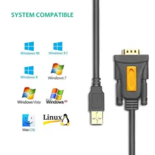 کابل تبدیل USB به سریال RS232 یوگرین مدل CR104-20211 طول 1.5 متر