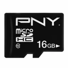 کارت حافظه microSD پی ان وای مدل PERFORMANCE PLUS کلاس 10 استاندارد HS سرعت 20MBps ظرفیت 16 گیگابایت به همراه آداپتور SD