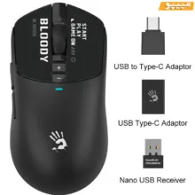 ماوس گیمینگ دوگانه بی‌سیم و باسیم بلادی مدل R_72_ULTRA_DUAL