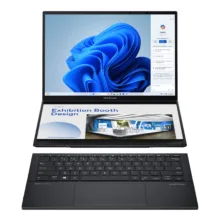 لپ‌تاپ 14 اینچی ایسوس مدل Zenbook DUO UX8406CA-Core Ultra 9 285H-32GB LPDDR5X-2TB SSD-Dual 3K OLED Touch 120Hz-W