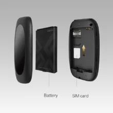 مودم 4G قابل حمل تی پی‌لینک مدل M7000 با پشتیبانی از اتصال بی‌سیم، حداکثر 10 کاربر، آنتن داخلی 20dBm، سرعت دانلود 150Mbps و سرعت آپلود 50Mbps، منبع تغذیه باتری و رابط microUSB