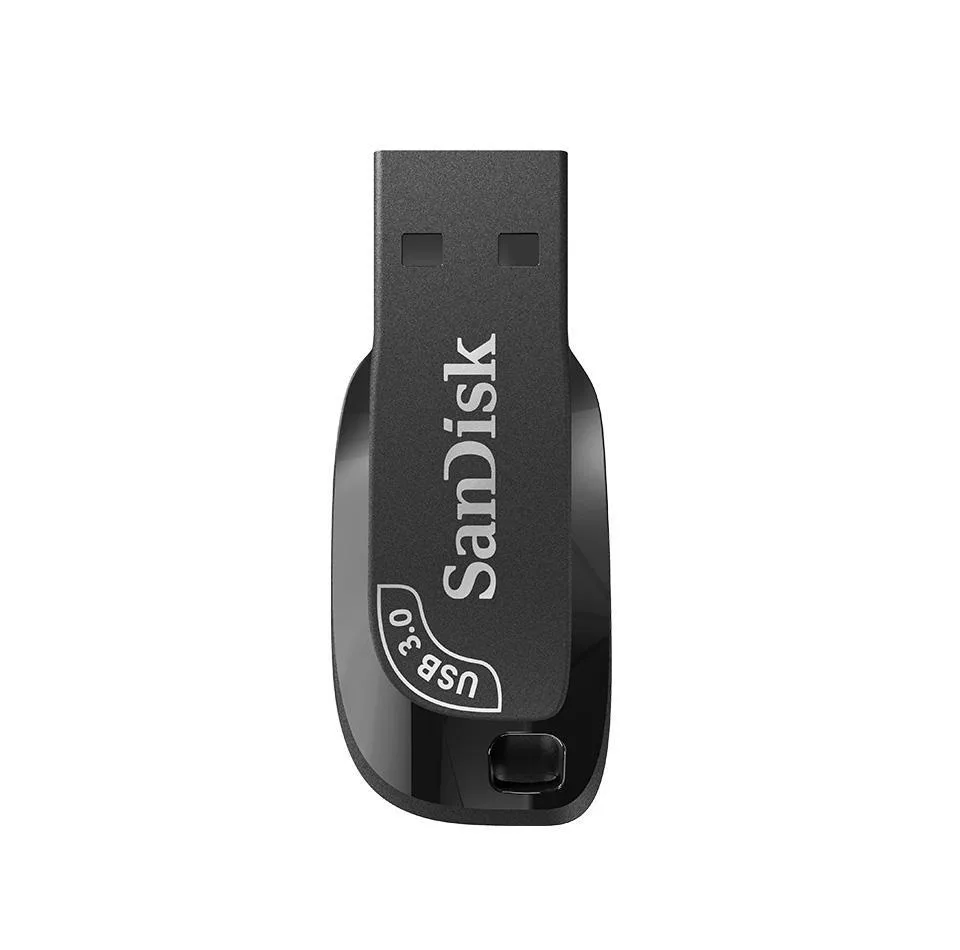 فلش مموری سن دیسک مدل ULTRA SHIFT CZ410 ظرفیت 32 گیگابایت، رابط USB 3.1 با سرعت خواندن 100 مگابایت بر ثانیه، مناسب ضبط خودرو و تلویزیون، دارای نرم‌افزار امنیتی SanDisk SecureAccess و بازیابی فایل RESCUEPRO DELUXE