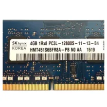 رم لپ تاپ DDR3L تک کاناله 1600 مگاهرتز CL11 اس کی هاینیکس مدل PC3L ظرفیت 4 گیگابایت