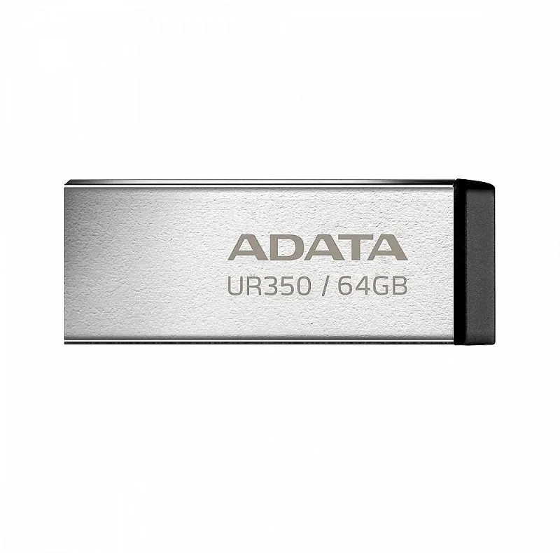 فلش مموری ای‌دیتا مدل UR350 ظرفیت 64 گیگابایت، رابط USB 3.2، سرعت خواندن 100 مگابایت بر ثانیه، مقاوم در برابر ضربه و سازگار با ویندوز و مک