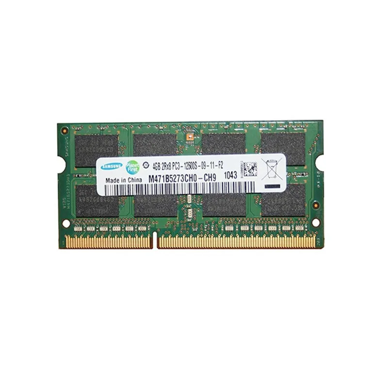 رم لپ‌تاپ DDR3 سامسونگ ظرفیت 4 گیگابایت مدل 12800s با فرکانس 1600 مگاهرتز، تایمینگ CL11 و فرم‌فکتور SO-DIMM