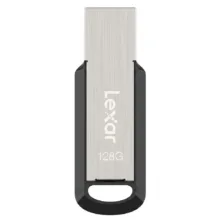 فلش مموری لکسار مدل M400 ظرفیت 128 گیگابایت رابط USB 3.0 مقاوم در برابر ضربه و سازگار با سیستم‌های PC و Mac