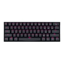 کیبورد گیمینگ ردراگون مدل K630 Dragonborn، مکانیکال سوییچ قرمز، Tenkeyless، نورپردازی RGB