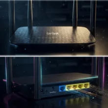 مودم روتر بی‌سیم 4G LTE بیرلینک مدل BL450 با 4 آنتن خارجی 5 دسی‌بلی، 5 پورت LAN و یک پورت WAN، پشتیبانی از VPN، SMS و اتصال اینترنت کابلی