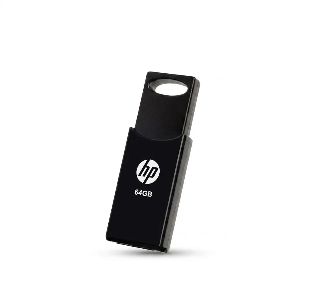 فلش مموری 64 گیگابایت اچ‌ پی مدل V212W با سرعت خواندن 14 مگابایت بر ثانیه، سرعت نوشتن 4 مگابایت بر ثانیه و مقاوم در برابر اثر انگشت و لک
