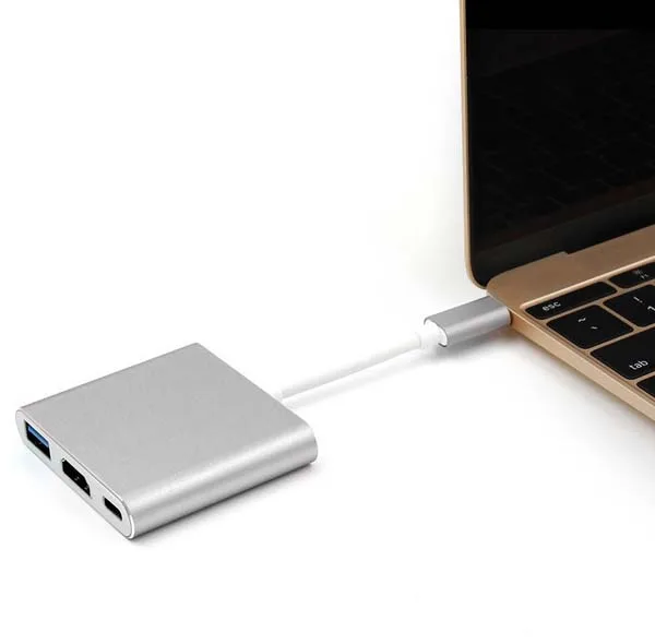 تبدیل USB-C به HDMI/USB/PD آی فورتک مدل IFOR-03