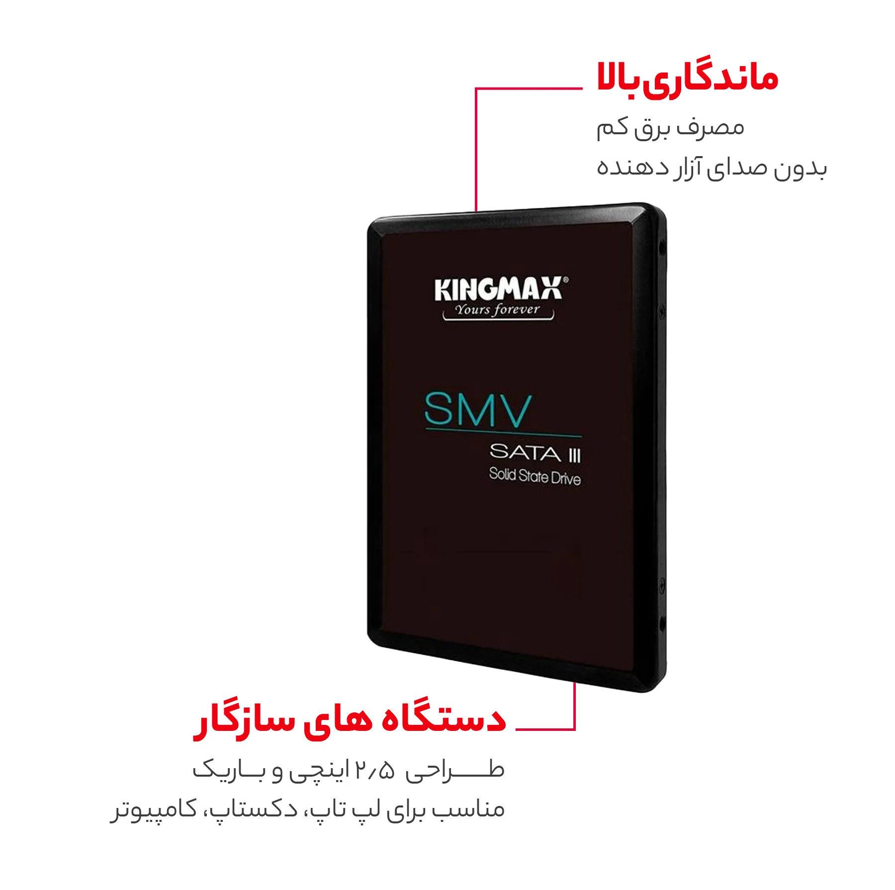 اس اس دی اینترنال کینگ مکس مدل KM256GSIV32 ظرفیت 256 گیگابایت