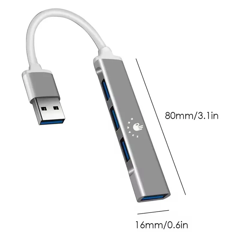 هاب 4 پورت USB 3.0 هارمن مدل OKAYES