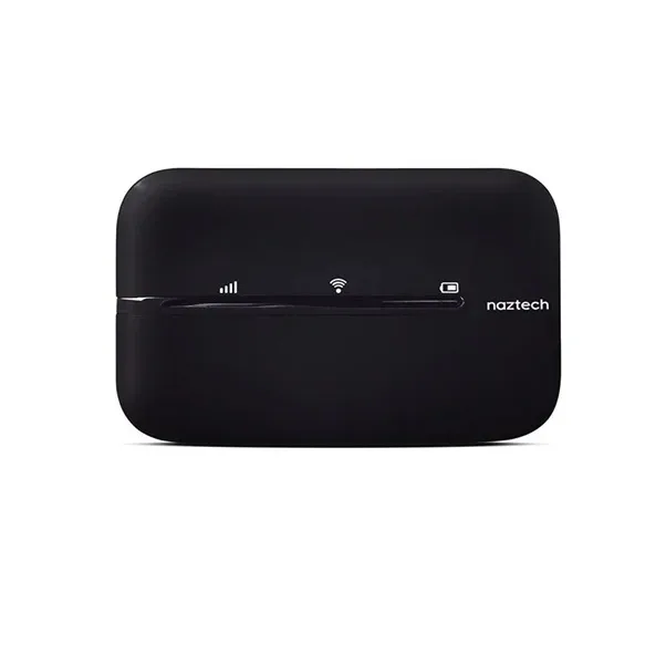 مودم 4G LTE قابل حمل نزتک مدل NZT-77CT با باتری 2100 میلی‌آمپر، پشتیبانی از 10 کاربر همزمان، آنتن داخلی، پورت USB Type-C و شیار سیم کارت میکرو