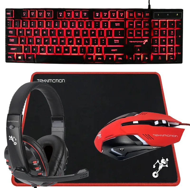 ست گیمینگ تکنو میشن مدل BUNDLE_4_IN_1_BACKLIT