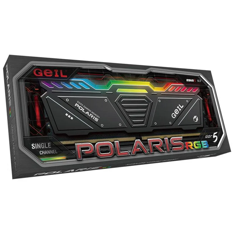 رم دسکتاپ DDR5 تک کاناله 4800 مگاهرتز CL40 گیل مدل POLARIS RGB ظرفیت 16 گیگابایت