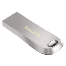 فلش مموری 32 گیگابایت سن دیسک مدل Ultra Luxe با رابط USB سه‌نقطه‌یک، بدنه فلزی و پشتیبانی از نرم‌افزار Secure Access