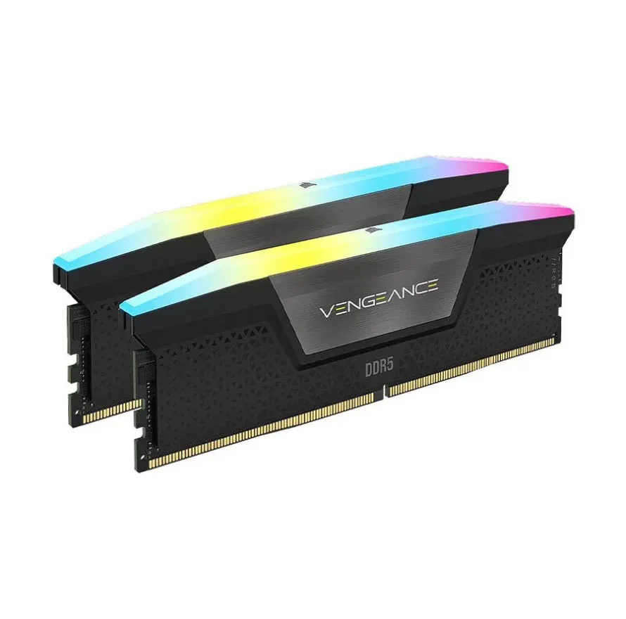 رم دسکتاپ DDR5 دو کاناله 6600 مگاهرتز CL38 کورسیر مدل VENGEANCE RGB ظرفیت 32 گیگابایت