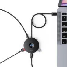 هاب 5 پورت USB باسئوس مدل AIRJOY Round Box CAHUB-U01