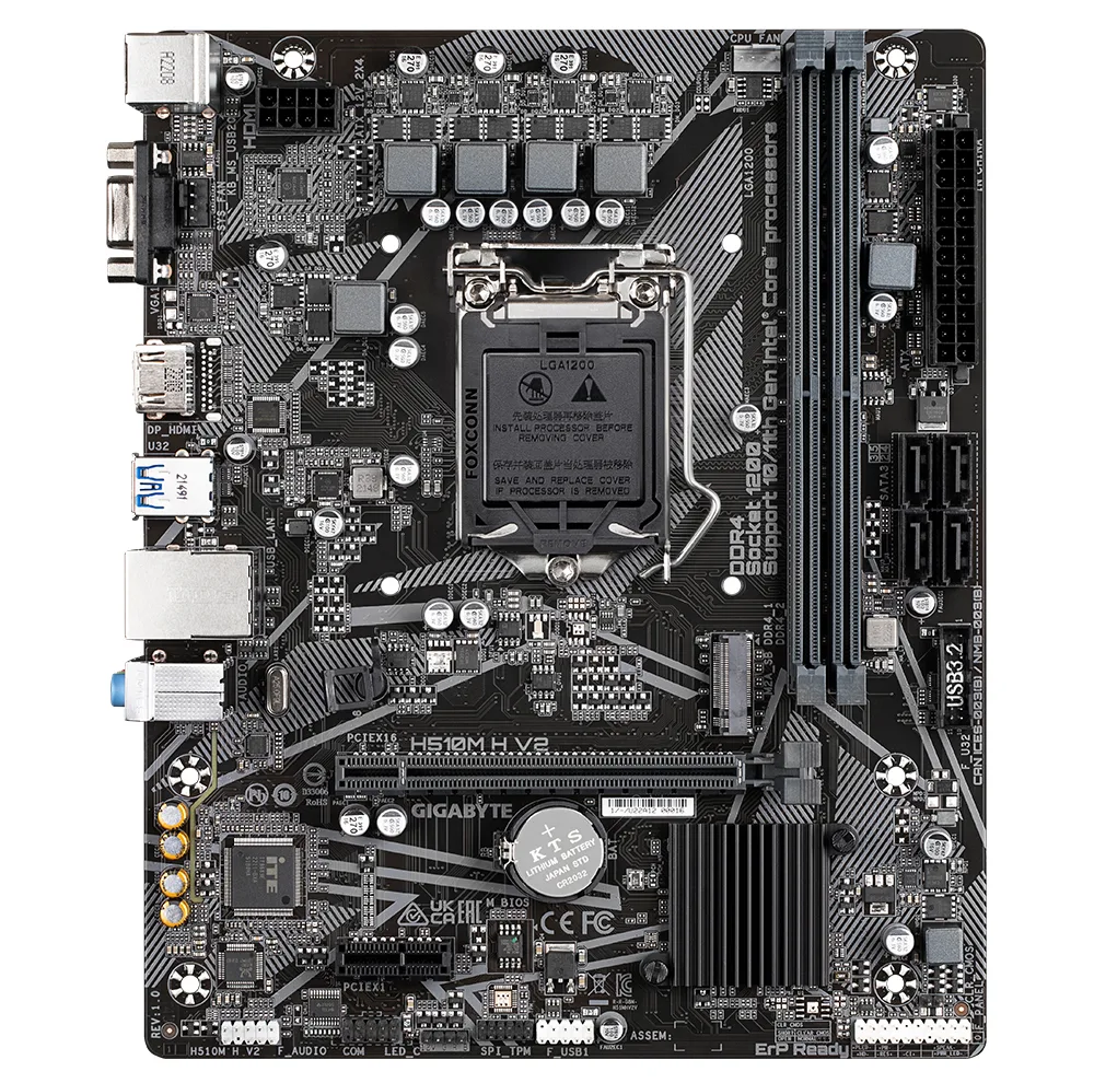 مادربرد گیگابایت مدل H510M H V2 rev. 1.0