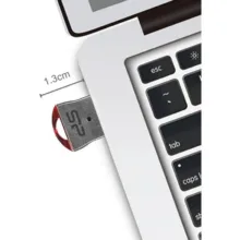 فلش مموری 64 گیگابایت سیلیکون پاور مدل Jewel J01 با رابط USB سه، بدنه استیل ضدزنگ و مقاوم در برابر آب، لرزش، گردوغبار و اثرانگشت