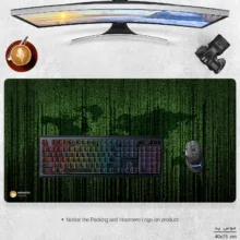 ماوس پد هومرو مدل MX350 طرح برنامه نویسی نقشه جهان