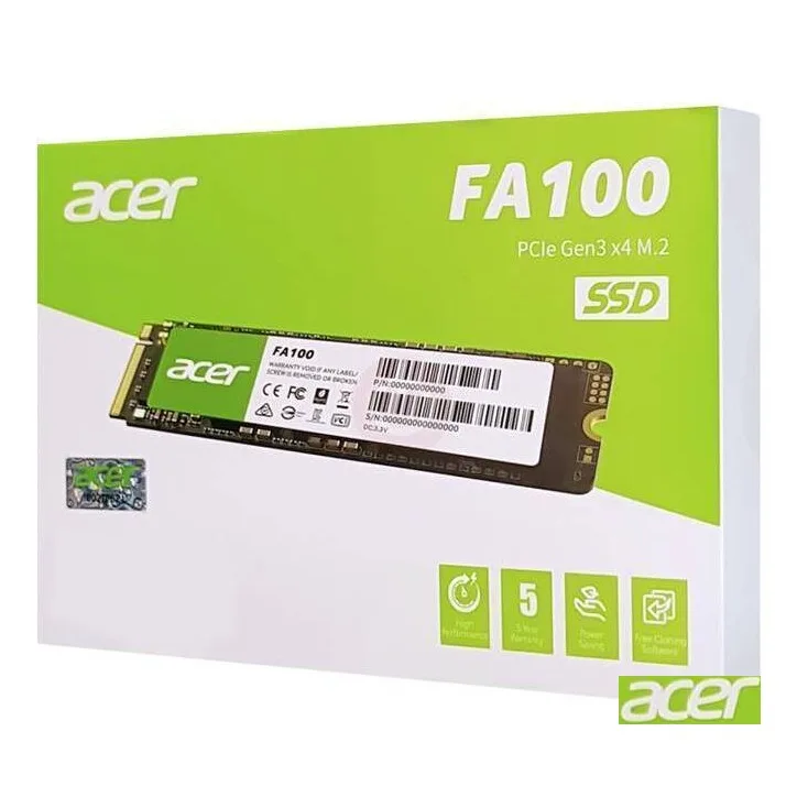 اس اس دی اینترنال PCIe Gen3 x4 ایسر مدل FA100 ظرفیت 512 گیگابایت