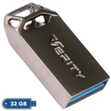 فلش مموری 32 گیگابایت وریتی مدل V-819 با رابط USB 2.0، بدنه فلزی مقاوم و ضد خش، سرعت انتقال 30 مگابایت بر ثانیه، سازگار با گوشی، تبلت، کامپیوتر و تلویزیون