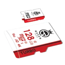 کارت حافظه MicroSDXC کوئین تک مدل TURBO-V60-A2-4K-667X کلاس 10 استاندارد U3 سرعت 100MB/S ظرفیت 128 گیگابایت به همراه آداپتور SD