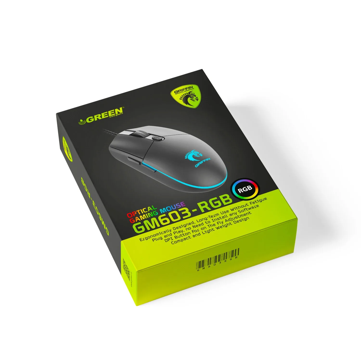 ماوس مخصوص بازی گرین مدل GM603-RGB