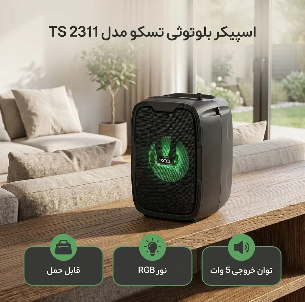 اسپیکر بلوتوثی تسکو مدل TS 2311