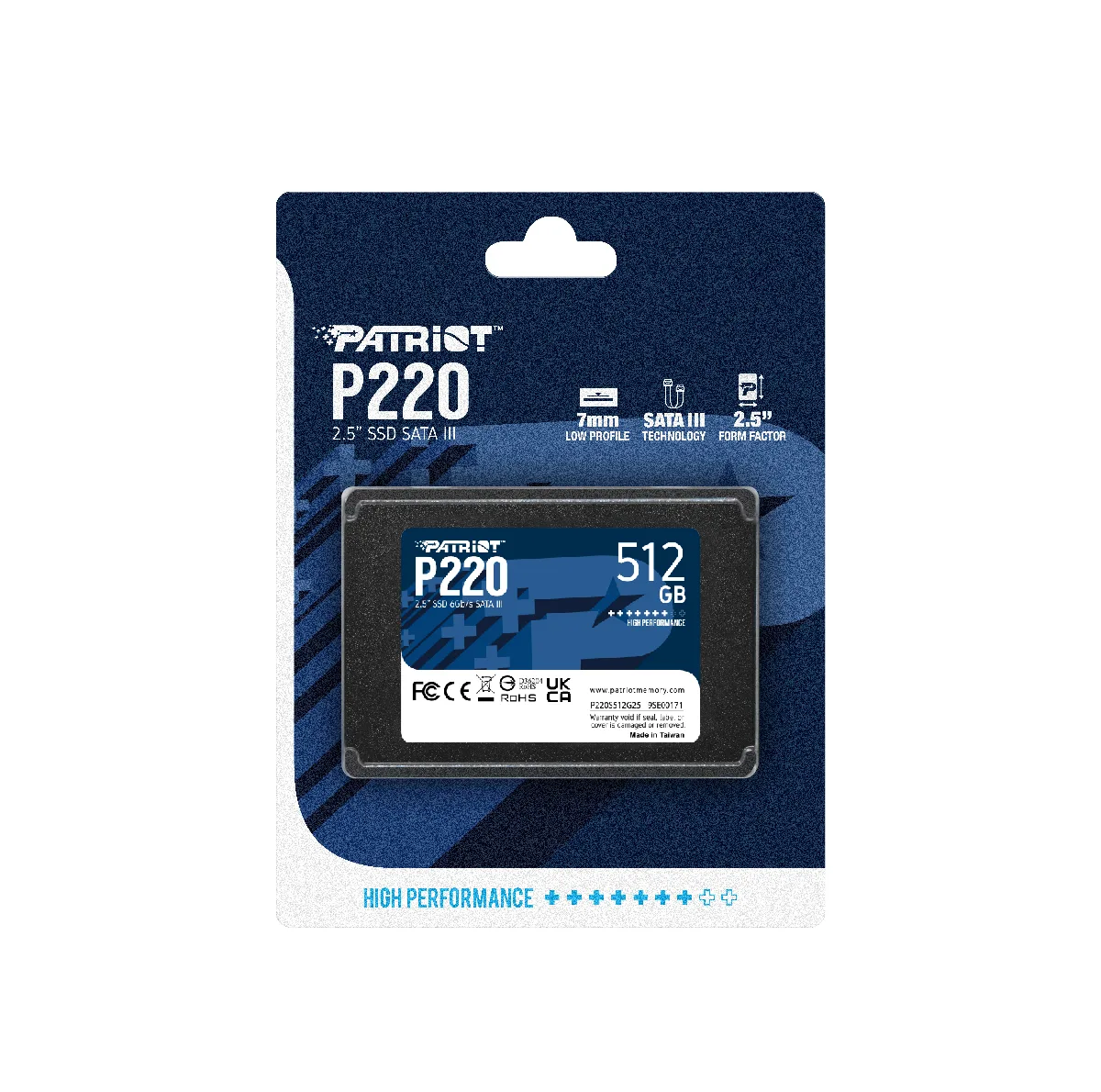اس اس دی اینترنال پتریوت مدل P220 ظرفیت 512 گیگابایت