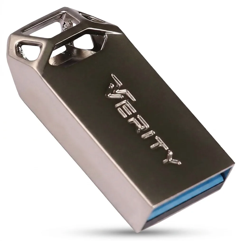 فلش مموری وریتی مدل V-819 ظرفیت 16 گیگابایت بند انگشتی با بدنه فلزی، رابط USB 2.0 و سرعت انتقال 30 مگابایت بر ثانیه، سازگار با کامپیوتر، لپ‌تاپ، موبایل، تبلت و تلویزیون