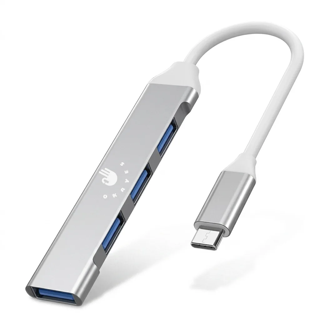 هاب 4 پورت USB-C هارمن مدل OKAYES 4IN1 TYPE-C