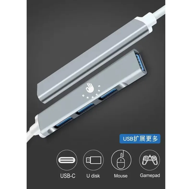 هاب 4 پورت USB-C اکی یس مدل 4IN1 TYPE-C
