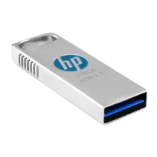 فلش مموری اچ‌پی مدل USB 3.2 X306W ظرفیت 128 گیگابایت بدنه استیل سرعت خواندن 120 مگابایت بر ثانیه سازگار با Windows و Mac OS