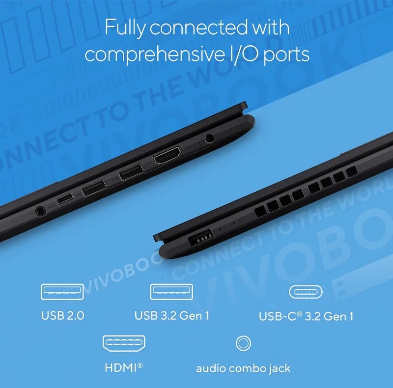 لپ تاپ 16 اینچی ایسوس مدل Vivobook 16 F1605VA-WS74-i7 1355U-24GB DDR4 3200MHz-1TB SSD-IPS-W - کاستوم شده