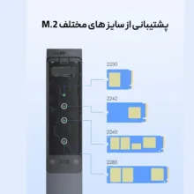قاب هارد دیسک لنشن مدل SSD M.2 NVMe کد C9B-BLK