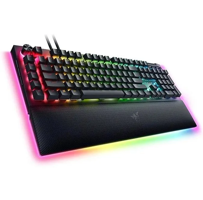 کیبورد مخصوص بازی ریزر مدل  BlackWidow V4 Pro Yellow Switch