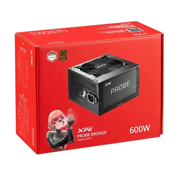 منبع تغذیه کامپیوتر 600 وات ای دیتا ایکس پی جی مدل PROBE 600W