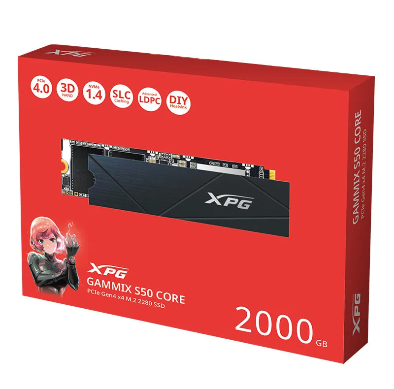 اس اس دی اینترنال ایکس پی جی مدل GAMMIX S50 CORE PCIe Gen4x4 M.2 2280 ظرفیت 2 ترابایت