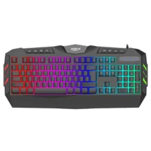 کیبورد گیمینگ هیسکا مدل HX-KEG400 RGB، سوییچ ممبران، Full-Size نورپردازی RGB