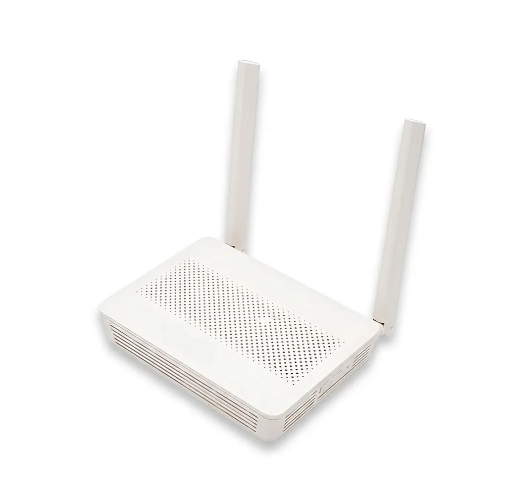 مودم فیبر نوری دوبانده مدل EG8145V5 با پشتیبانی از شبکه 4G، سرعت بی‌سیم تا 866 مگابیت، دو آنتن خارجی، قابلیت اتصال 10 کاربر و رابط USB مناسب استفاده خانگی و اداری