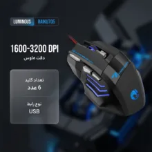 موس لومینوس مدل RAIKU705