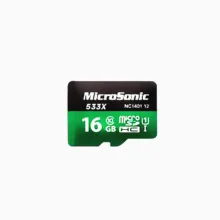 کارت حافظه microSDXC میکروسونیک مدل HC کلاس 10 استاندارد UHS-I U1 سرعت 80MBps ظرفیت 16 گیگابایت