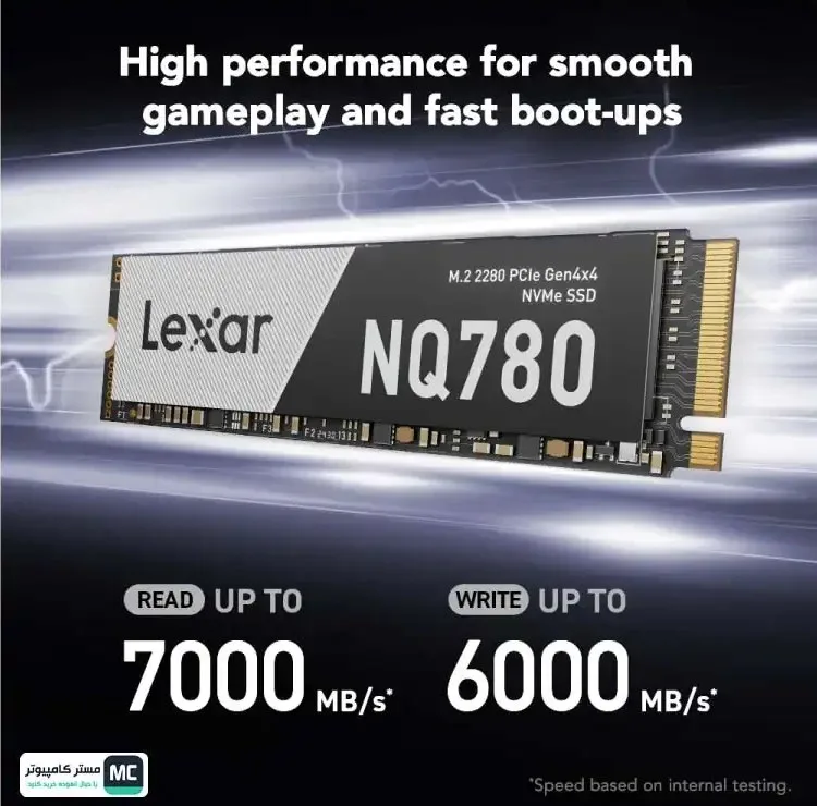 اس اس دی اینترنال PCIe Gen4 x4 لکسار مدل NQ780 ظرفیت 1 ترابایت
